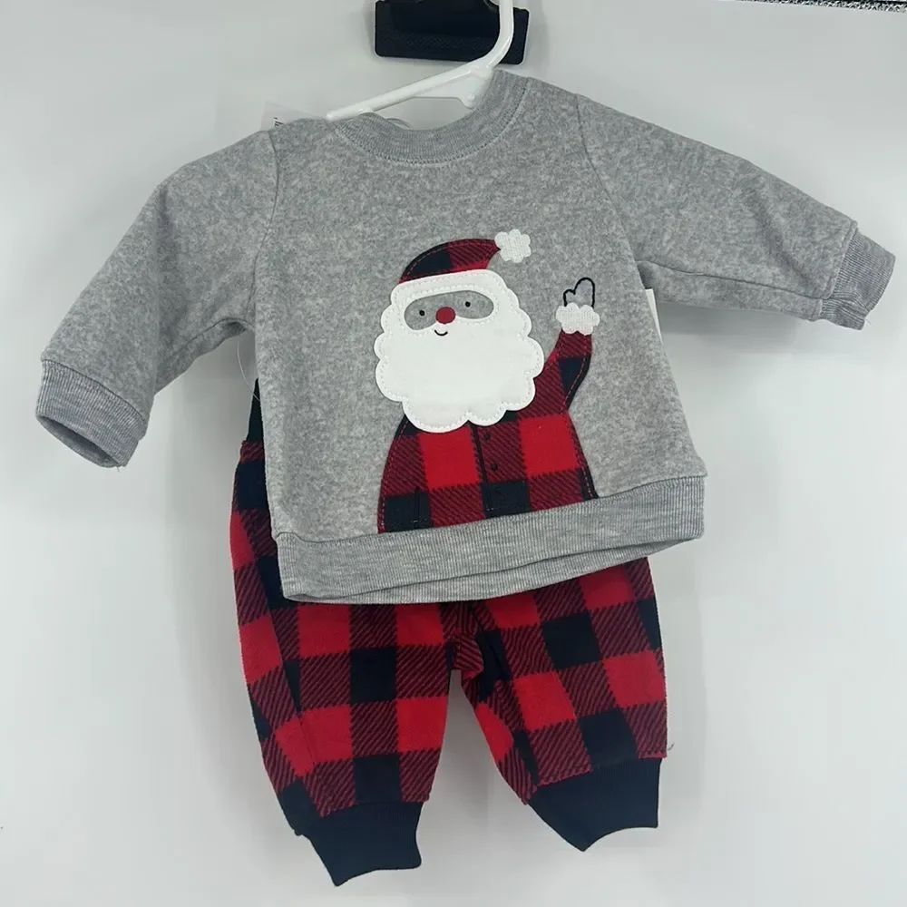 Just One You by CARTERS NWT‎ Santa 2 ok Bundle Sz Newborn